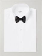 De Petrillo - Wing-Collar Bib-Front Double-Cuff Cotton Tuxedo Shirt - White