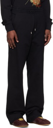 Dries Van Noten Black Drawstring Sweatpants