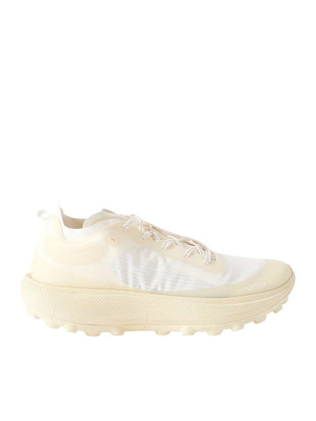 Photo: Satisfy - TheROCKER™ Rubber-Trimmed Rippy™ 66 Trail Running Sneakers - Neutrals