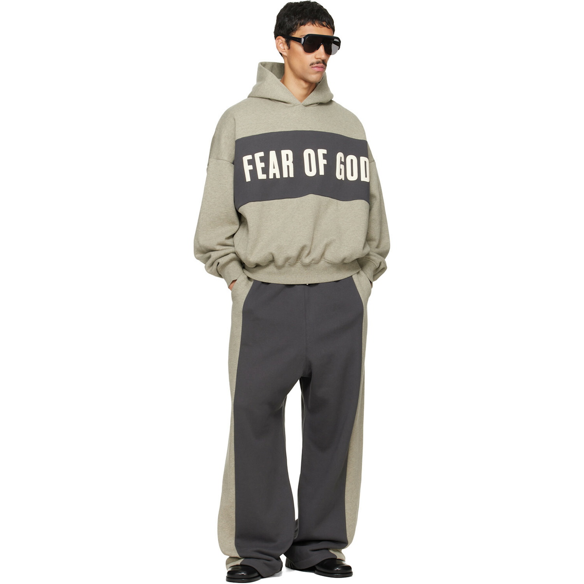 Fear of God ESSENTIALS Gray Paneled Lounge Sweatpants
