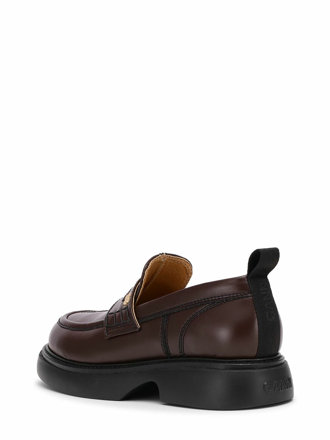 GANNI 25mm Everyday Faux Leather Loafers GANNI
