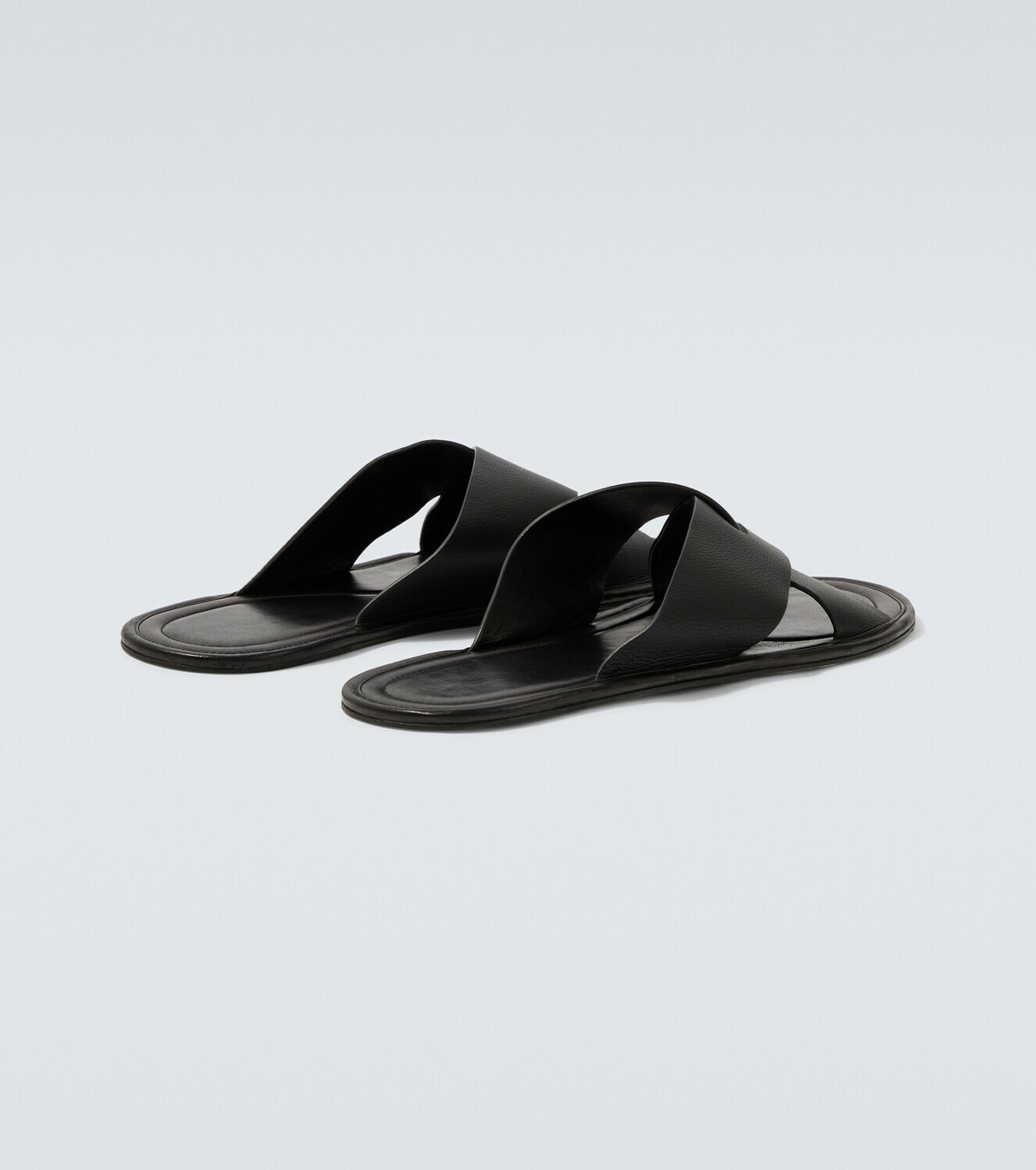 The Row Malick Cross leather sandals