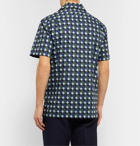 Mr P. - Camp-Collar Printed Cotton Shirt - Green