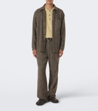 Auralee Wool tweed overshirt
