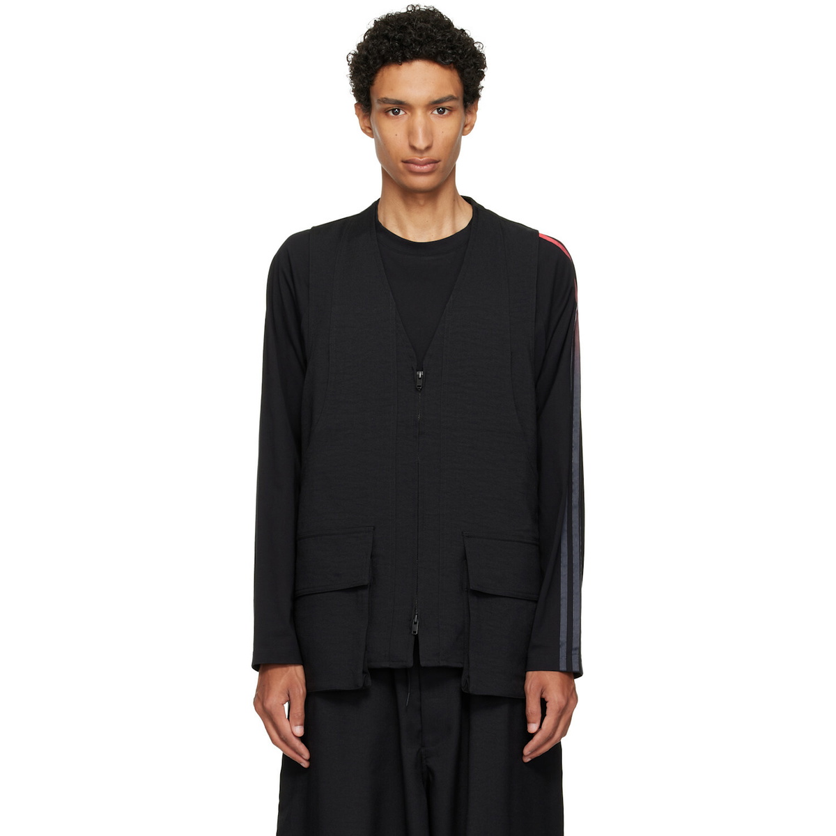 Y-3 Black Sport Uniform Pocket Vest