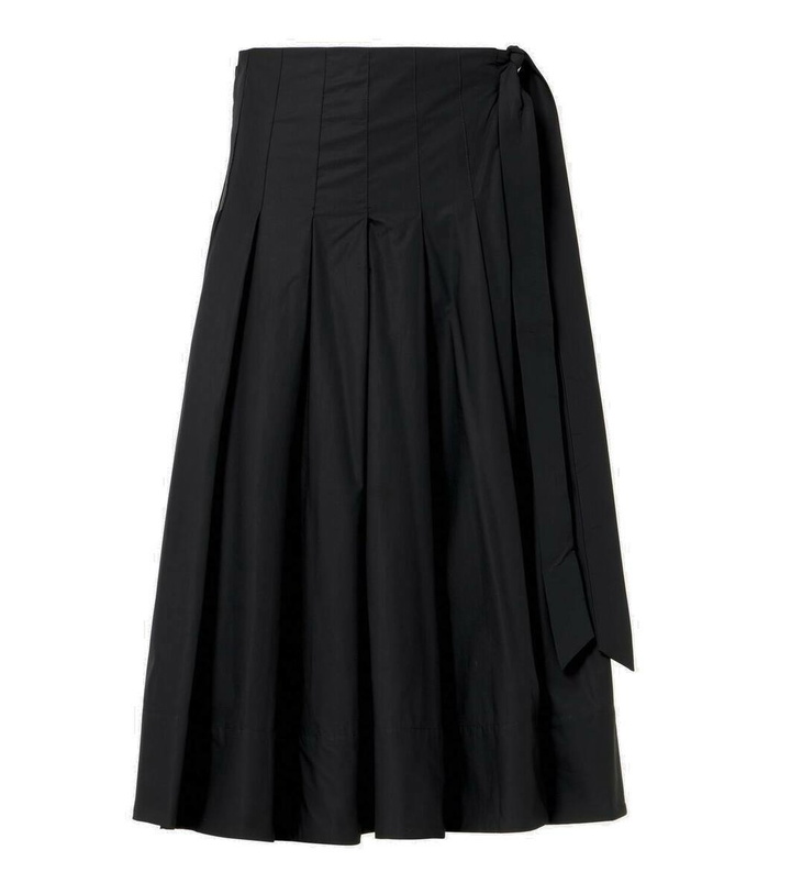 Photo: Proenza Schouler White Label Peters cotton poplin midi skirt