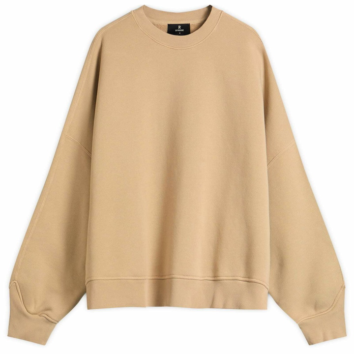 Photo: Represent Women's Initial V Notch Sweatshirt in Iced Coffee