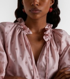 Valentino Cœur Royal VLogo enamel earrings