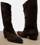 Khaite Clive suede knee-high boots