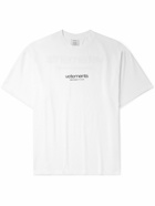 VETEMENTS - Logo-Appliquéd Cotton-Jersey T-Shirt - White