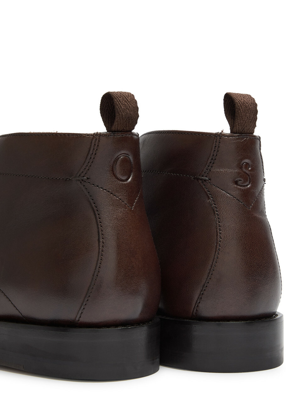 Oliver Sweeney Farleton Leather Desert Boots Brown