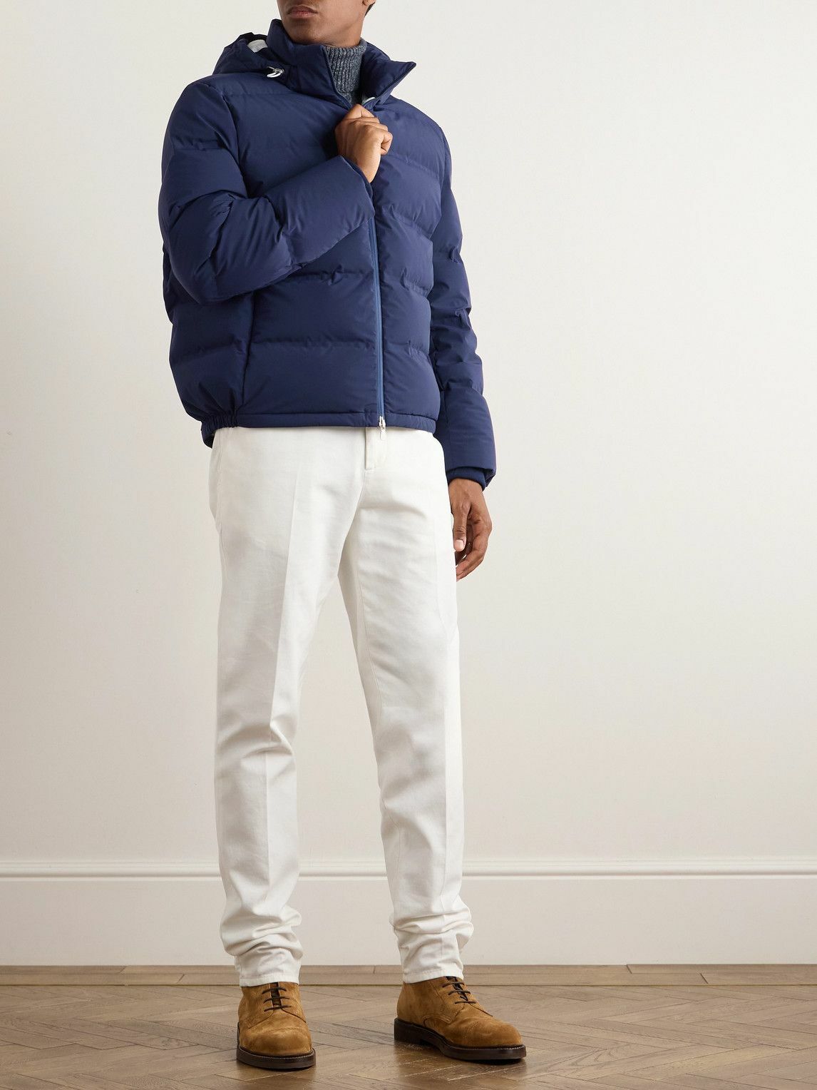 Brunello Cucinelli - Quilted Padded Hooded Shell Down Jacket Brunello Cucinelli - Quilted Padded Hooded Shell Down Jacket