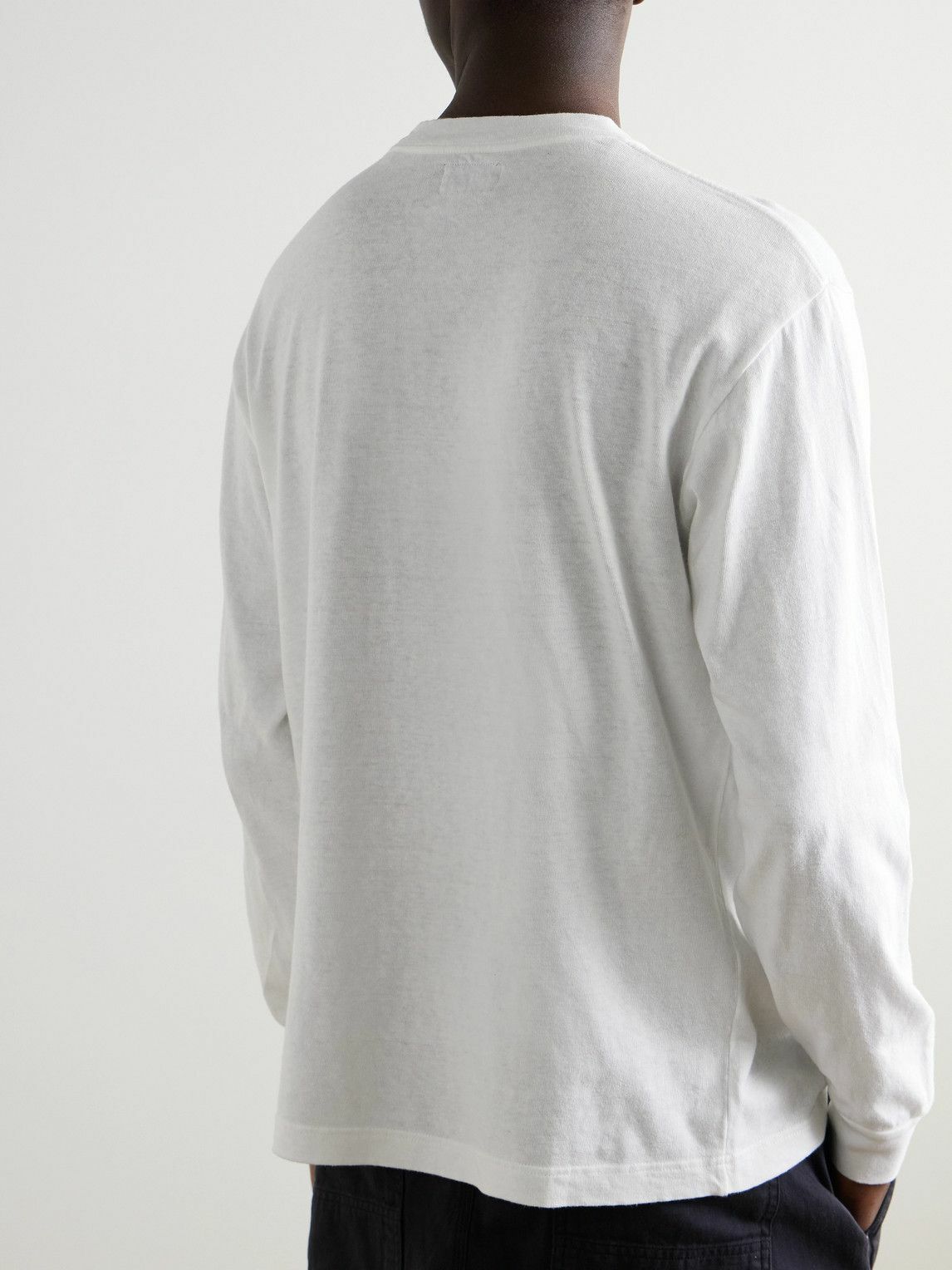 Blue Blue Japan - Printed Cotton-Jersey T-Shirt - White