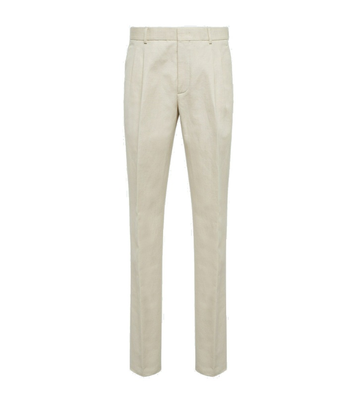 Photo: Loro Piana - Straight cotton and linen pants