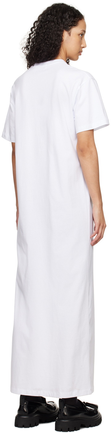 MSGM White Micro Maxi Dress