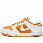 Nike Dunk Low QS Sneakers in Dark Curry/White