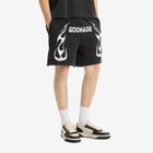 God Made Men's F7 Shorts in Washed Black