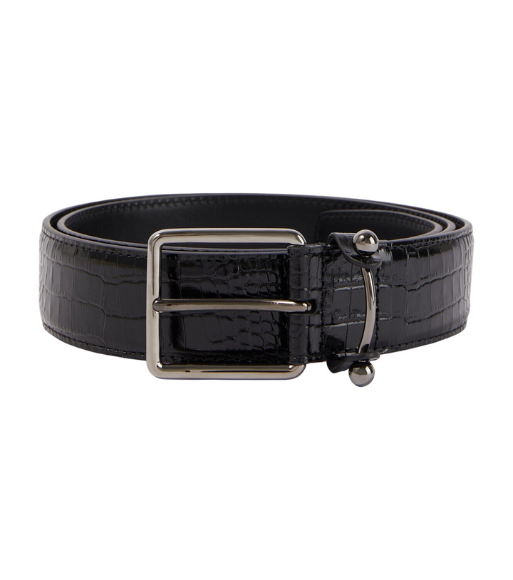 Photo: Christian Louboutin Croc-effect leather belt