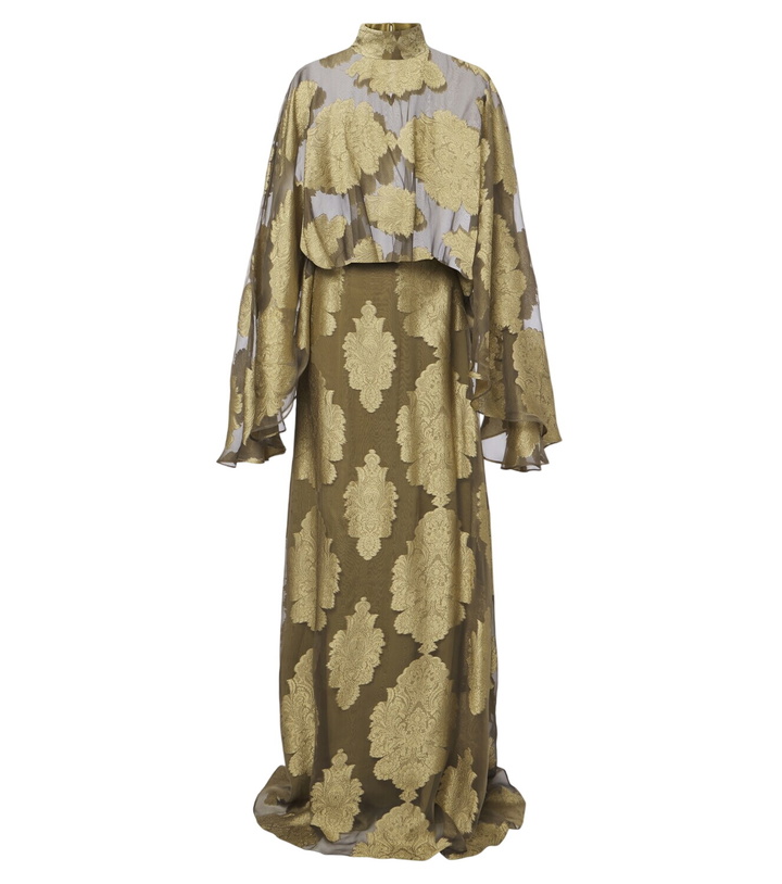 Photo: Taller Marmo Chimera jacquard silk chiffon gown