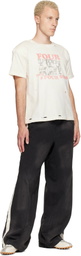 424 Black Striped Sweatpants