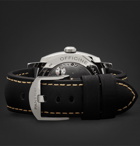Panerai - Radiomir 1940 3 Days GMT Automatic Acciaio 45mm Stainless Steel and Leather Watch - Black