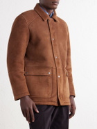 Kiton - Panelled Shearling Field Jacket - Brown