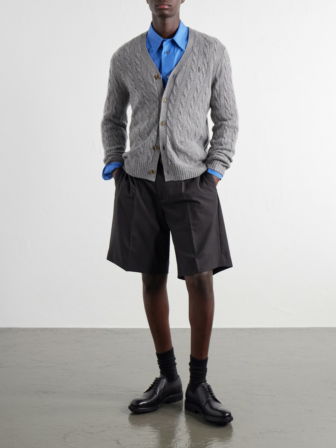 Polo Ralph Lauren - Wool and Cashmere-Blend Cardigan - Gray