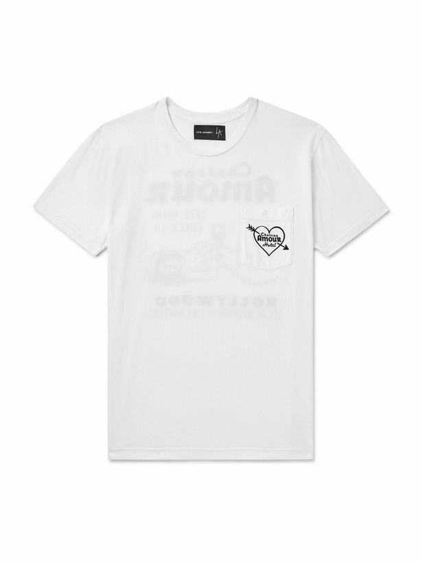 Photo: Local Authority LA - Logo-Print Cotton-Jersey T-Shirt - White