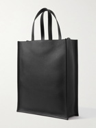 Alexander McQueen - North South Logo-Embossed Full-Grain Leather Tote Bag