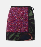 Dries Van Noten Gabrinas printed wrap miniskirt