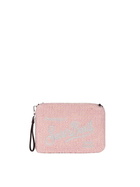 MC2 Saint Barth Parisienne Pink Knit Boucle Cross-body Pouch Bag