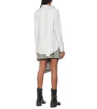 Monse Tie-neck striped cotton shirt