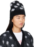 Marni Black & White Polka Dot Beanie