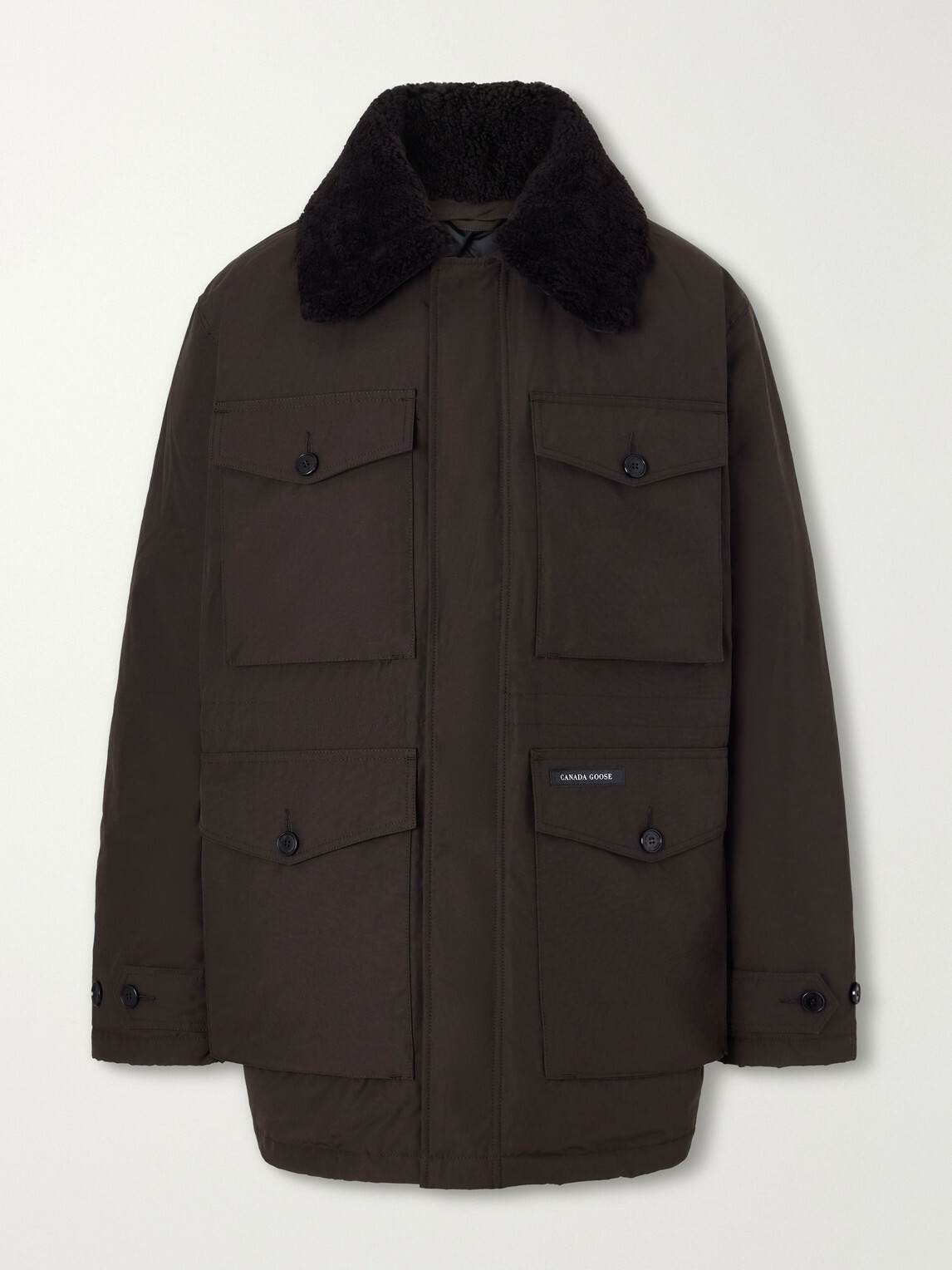 Canada Goose - Scout Shearling-Trimmed Shell Down Jacket - Brown