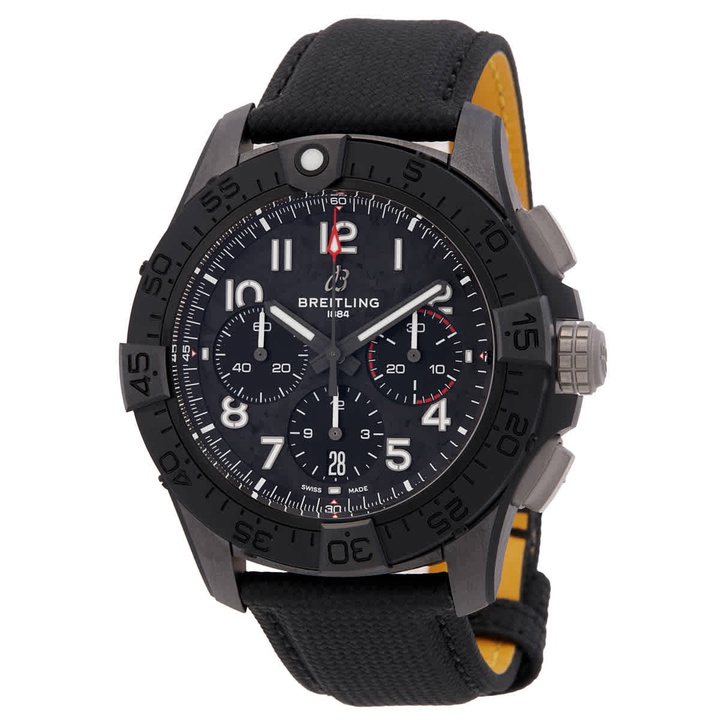 Photo: Breitling Avenger Chronograph Automatic Black Dial Mens Watch SB0147101B1X1