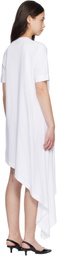 Loulou de Saison White IGARI Asymmetric T-shirt Midi Dress