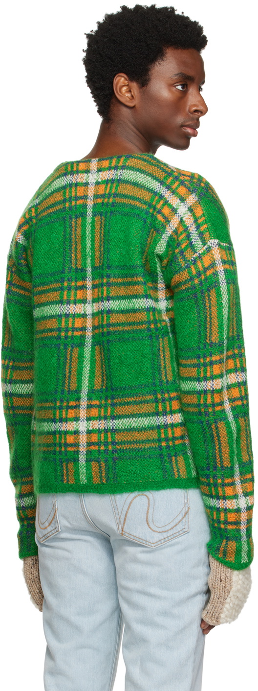 ERL Green Check Cardigan ERL