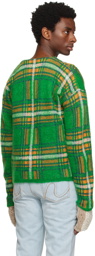 ERL Green Check Cardigan