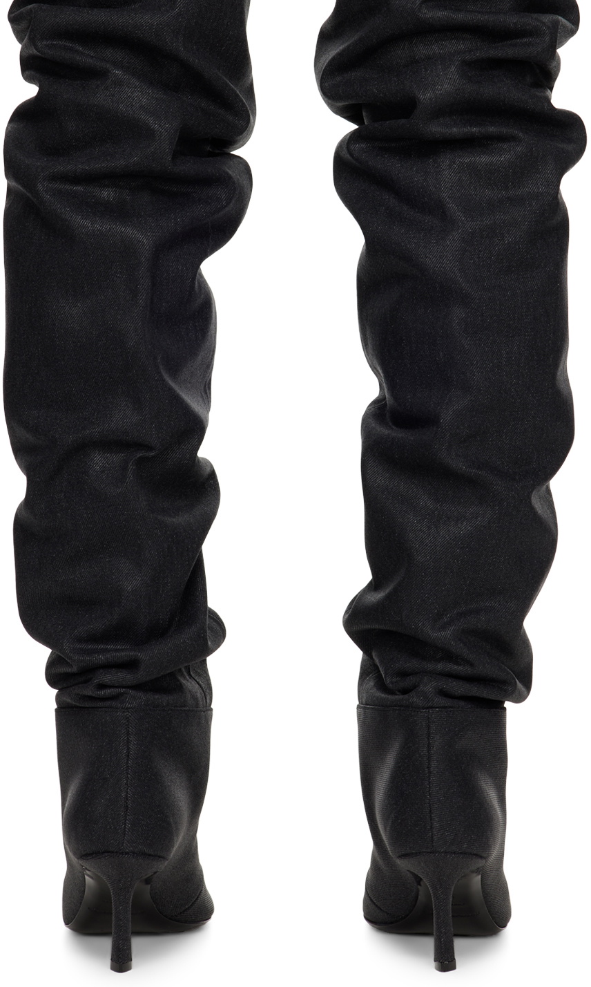 Alexander Wang Gray Viola Denim Boots Alexander Wang