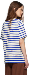 Bode White & Navy Margate T-shirt