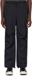 JieDa Black Three-Pocket Trousers