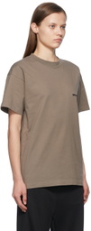 Balenciaga Brown Cotton T-Shirt