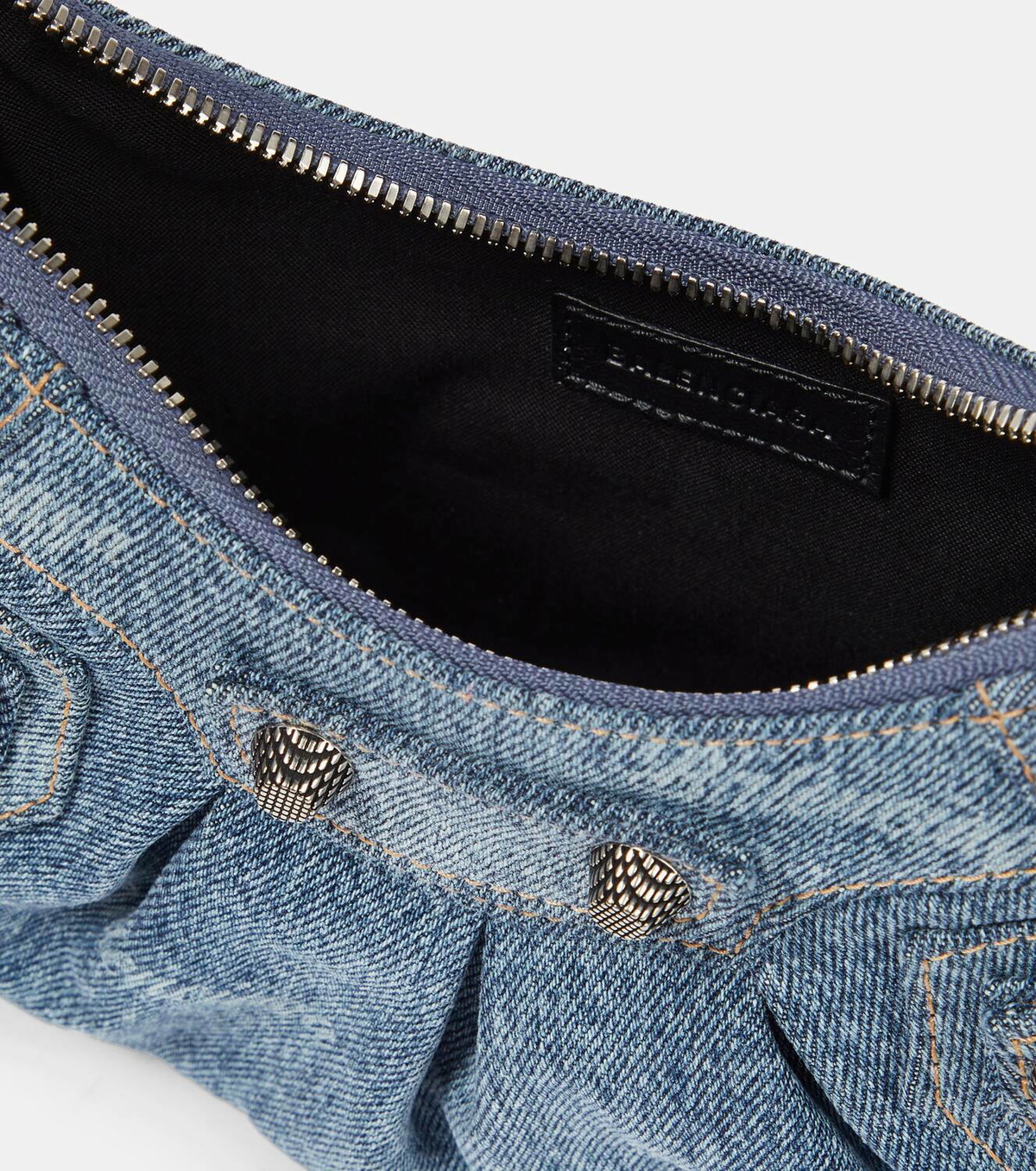 Balenciaga Le Cagole XS denim shoulder bag
