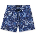 Etro - Mid-Length Floral-Print Swim Shorts - Blue