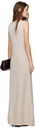 Ruohan Beige Agnes Maxi Dress