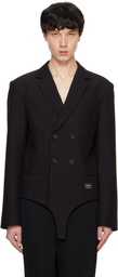Coperni Black Tailored Body Blazer