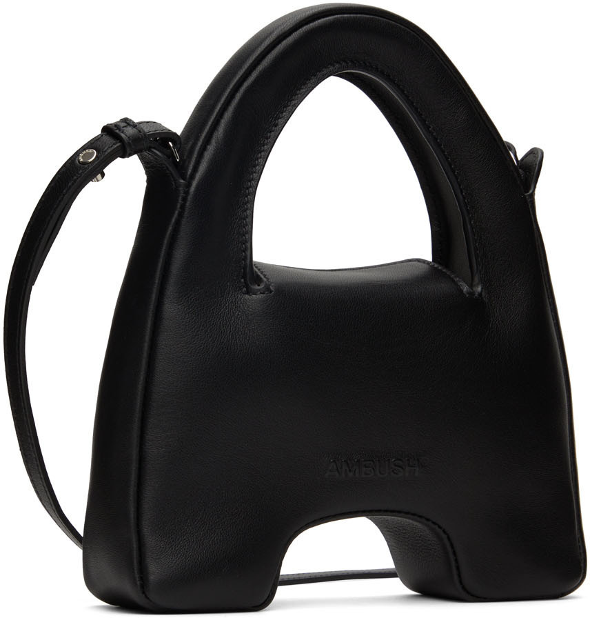 AMBUSH Black Padded 'A' Top Handle Bag