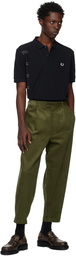 Fred Perry Khaki Cropped Trousers