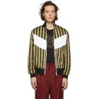 Versace Black and Gold Neoclassical Track Jacket