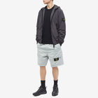 Stone Island Men's Reversible Polartec Hooded Jacket in Charcoal